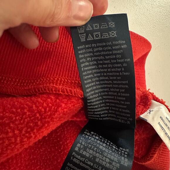 Vintage Tommy Hilfiger Denim Red/Navy Crewneck Sweatshirt- S - Picture 6 of 9